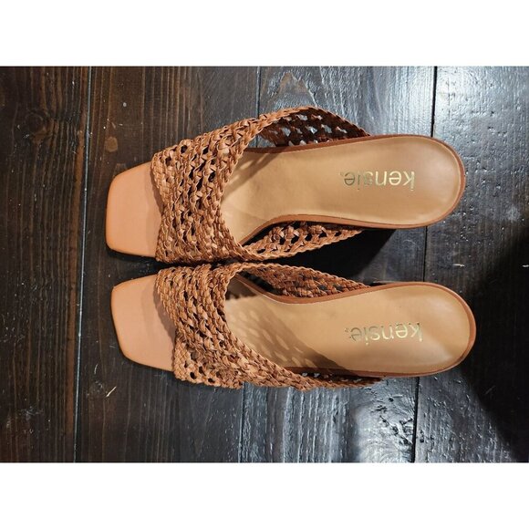 NEW Kensie Kahdija Braided Brown Slide-on Sandals/Sz. 9M - Picture 7 of 9